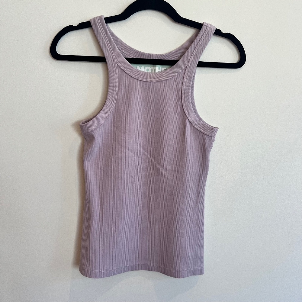 NWT Mother Move It The Chin Ups Tank Lavender Women's Size XS Racer back ribbed‎ - Picture 2 of 4
